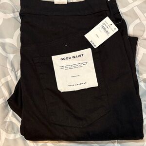 Good American Dark Black Denim